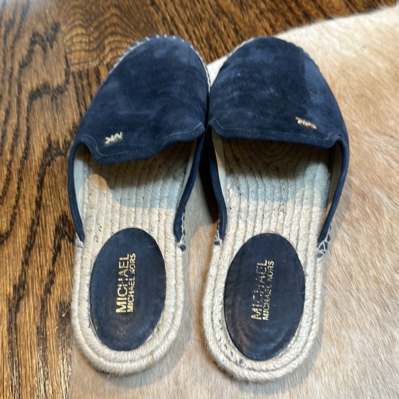 Michael Kors - navy suede espadrille mikes - Picture 3 of 6